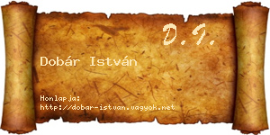 Dobár István névjegykártya