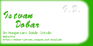 istvan dobar business card
